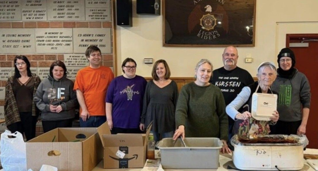 Volunteers working the Overcoming Challenges Scholarship Spaghetti Dinner Fundraiser