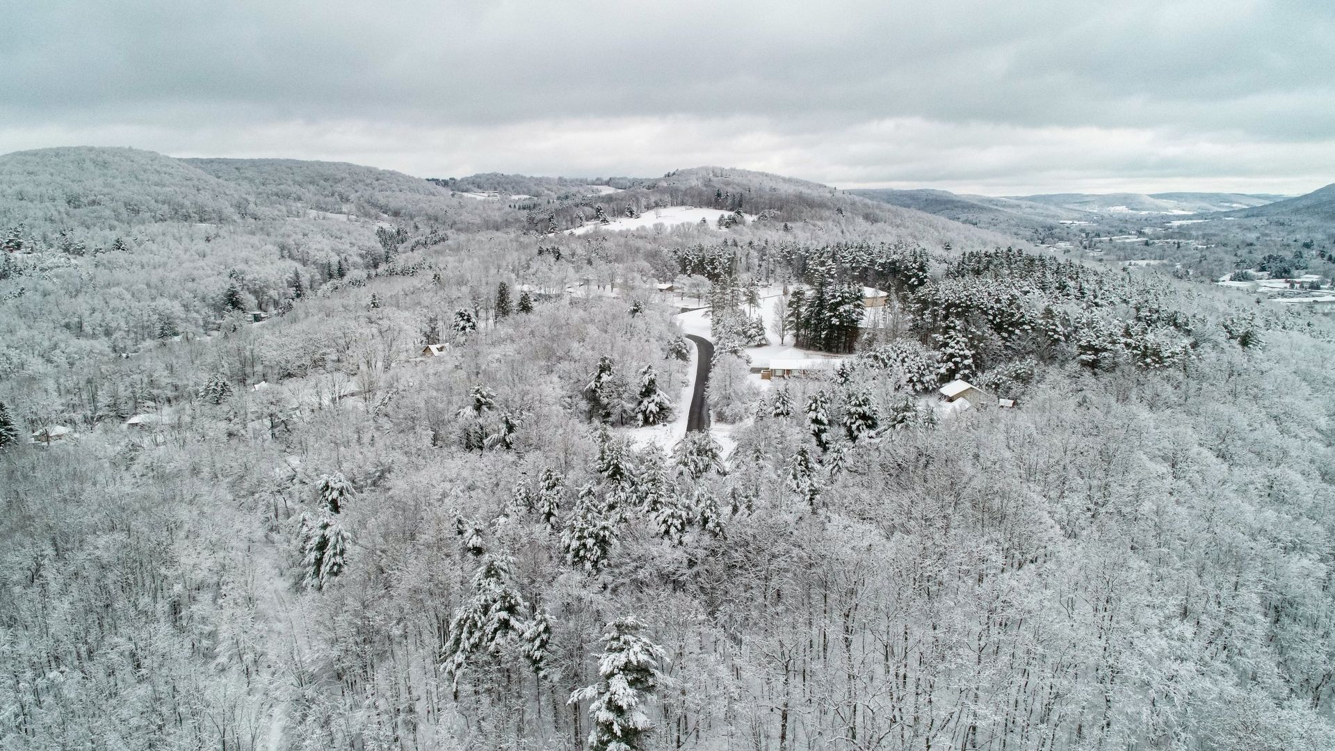 Snowy hillside