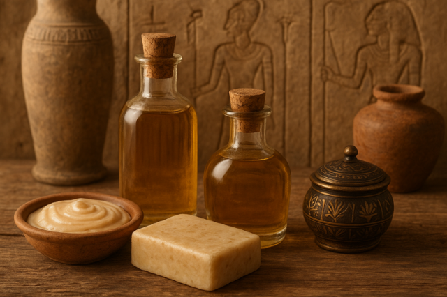 antiguos cosméticos para hombre