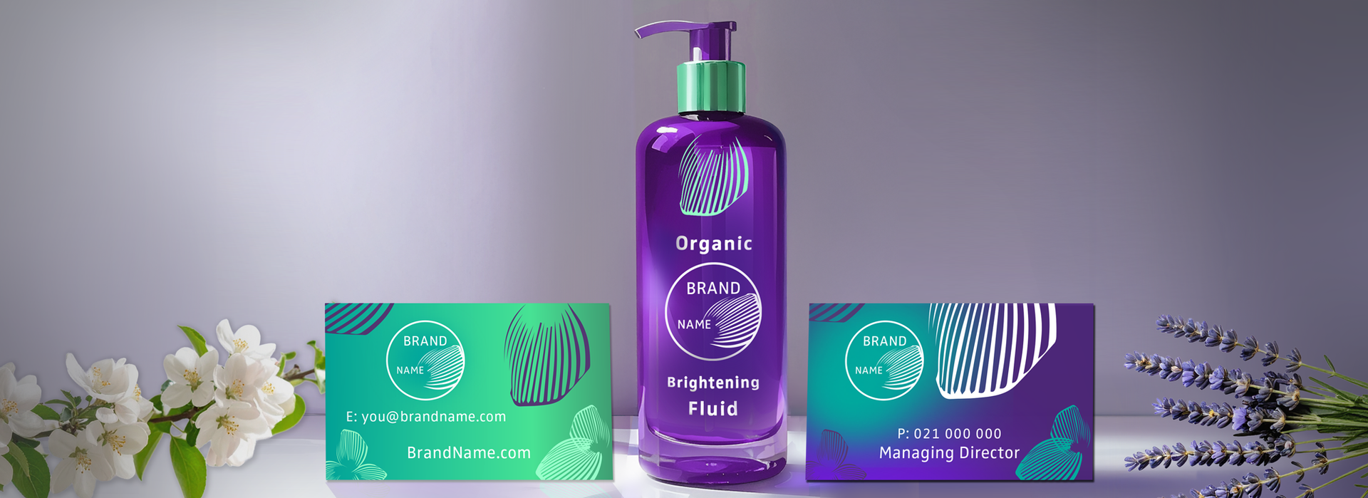 Beauty packaging & design & print Auckland NZ, by Total Creative, pre-made customised brand