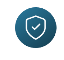 Simple shield security icon representing data protection, IT security, and compliance for managed service providers.