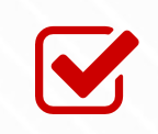 Red checkmark inside rounded square, used for Tech Day Success 2023 visual branding and approval graphic.