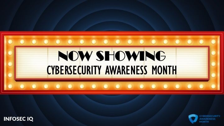 Cybersecurity Awareness Month banner encouraging Houston businesses to promote employee cybersecurity training.
