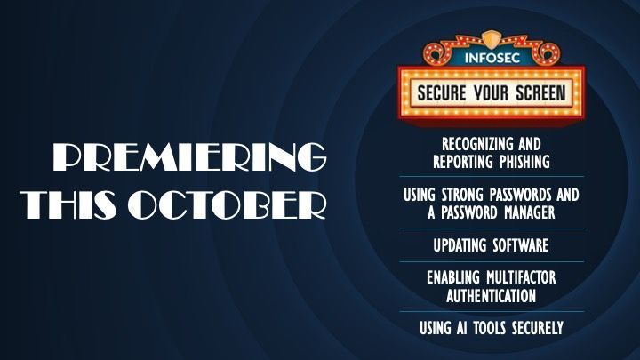 Cybersecurity Houston slide showing phishing, password tips, MFA, and secure tools for employee security awareness.