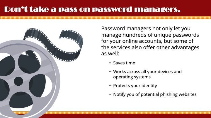 Password manager tip explaining how secure tools store logins, reduce risk, and boost cybersecurity across devices.