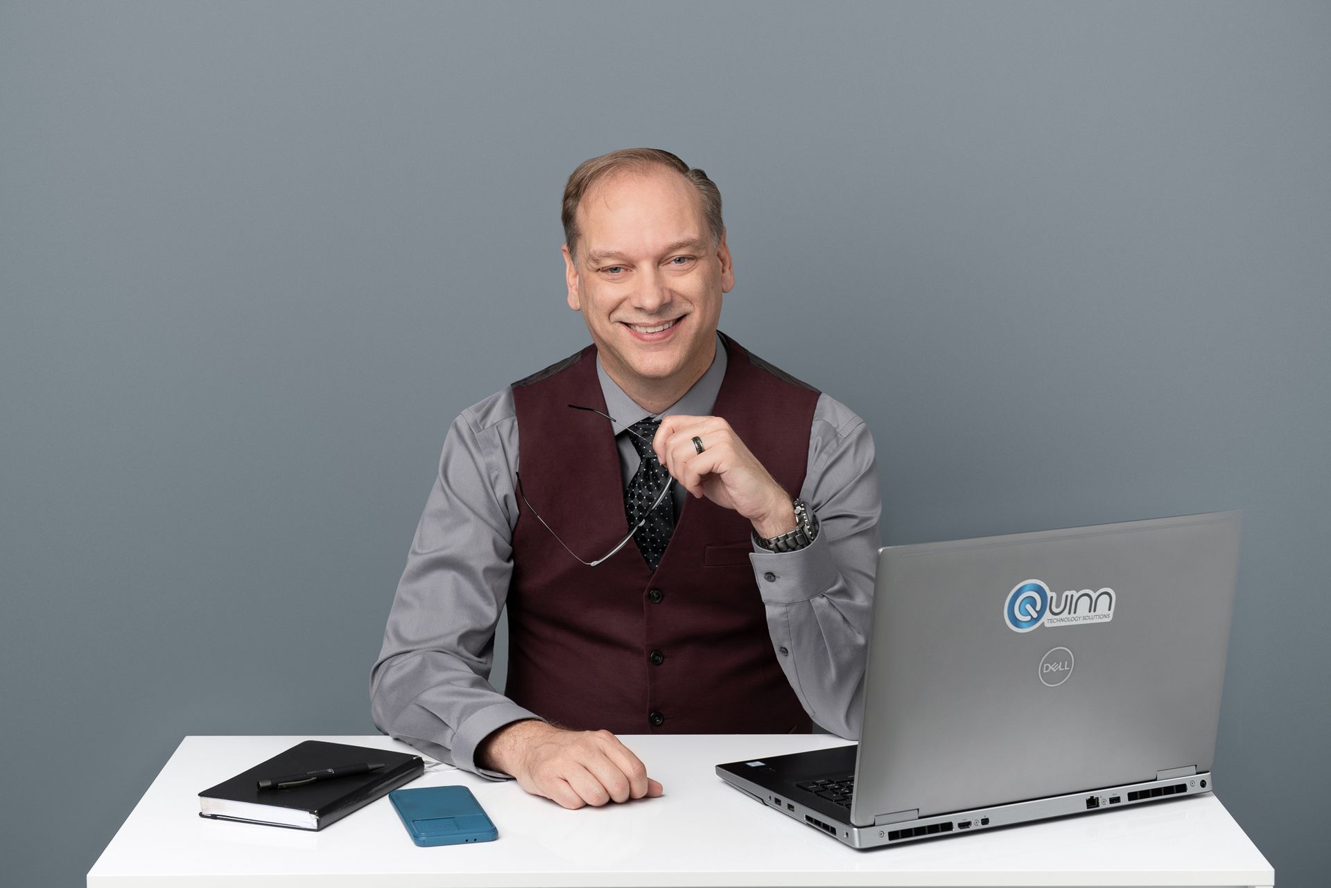 Quinn Tech founder Russ Quinn, an expert in IT support and compliance services in Houston.