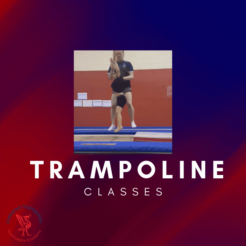 A person is doing a handstand on a trampoline.