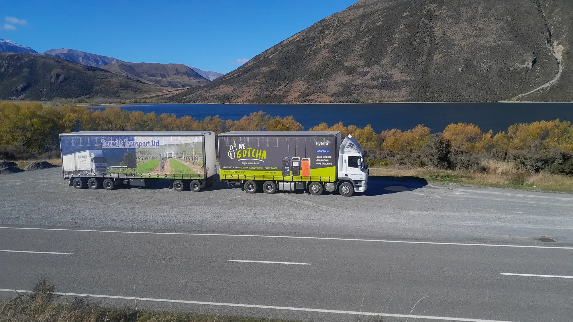 General Freight by Renwick Transport for the Nelson, Marlborough and Canterbury regions.