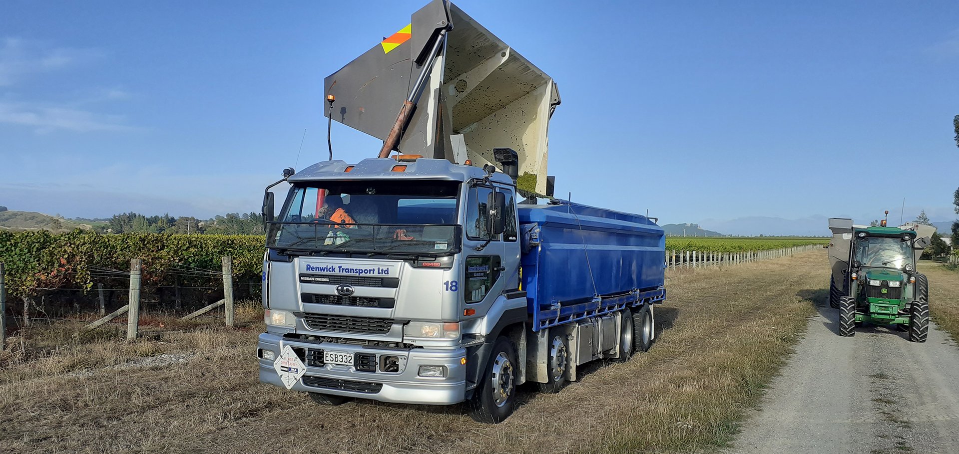 Grape harvest by Renwick Transport