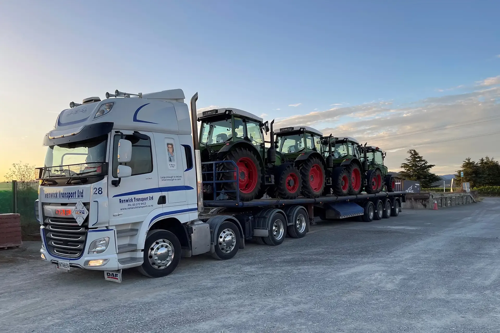 General Freight by Renwick Transport for the Nelson, Marlborough and Canterbury regions.
