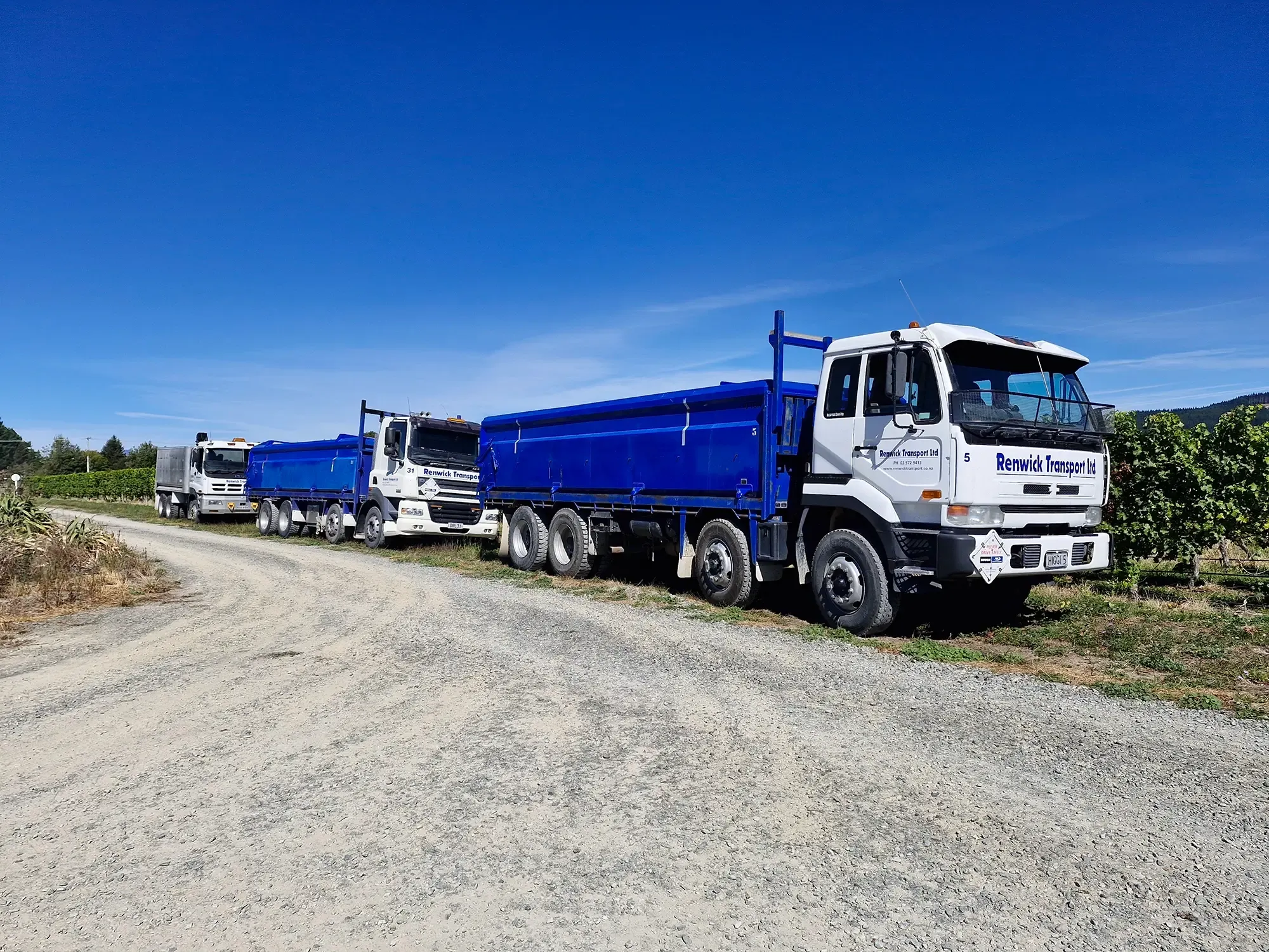 General Freight by Renwick Transport for the Nelson, Marlborough and Canterbury regions.