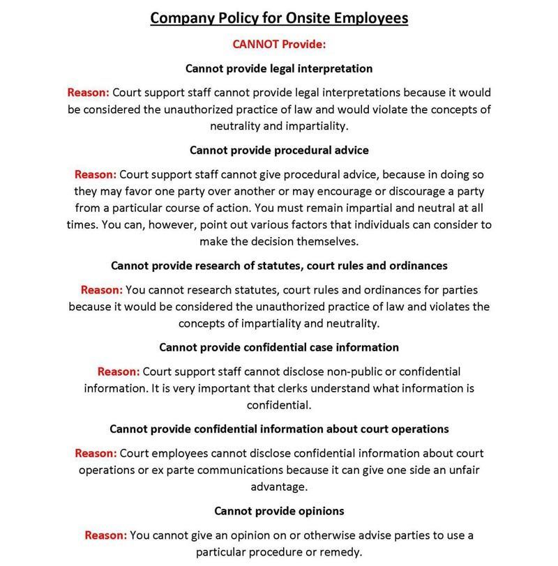 COMPANY POLICY