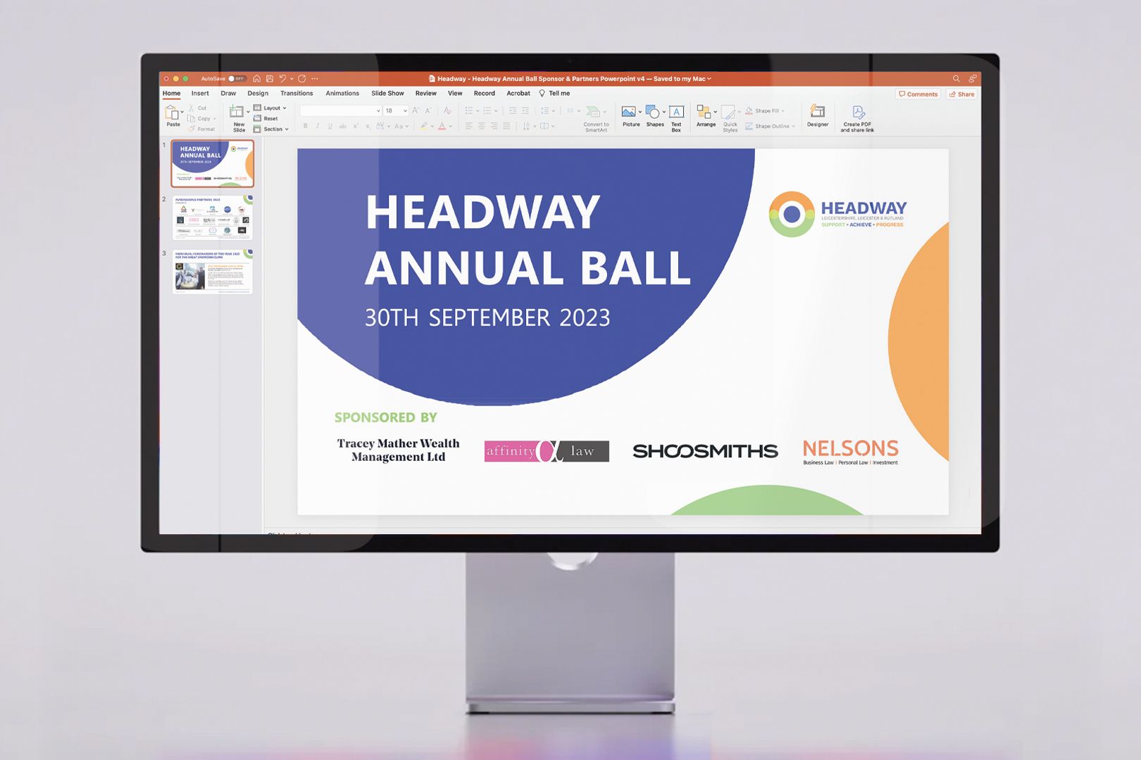 Headway charity design and marketing