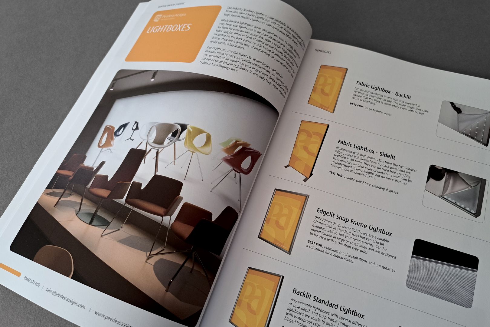 Peerless-Assigns brochure design