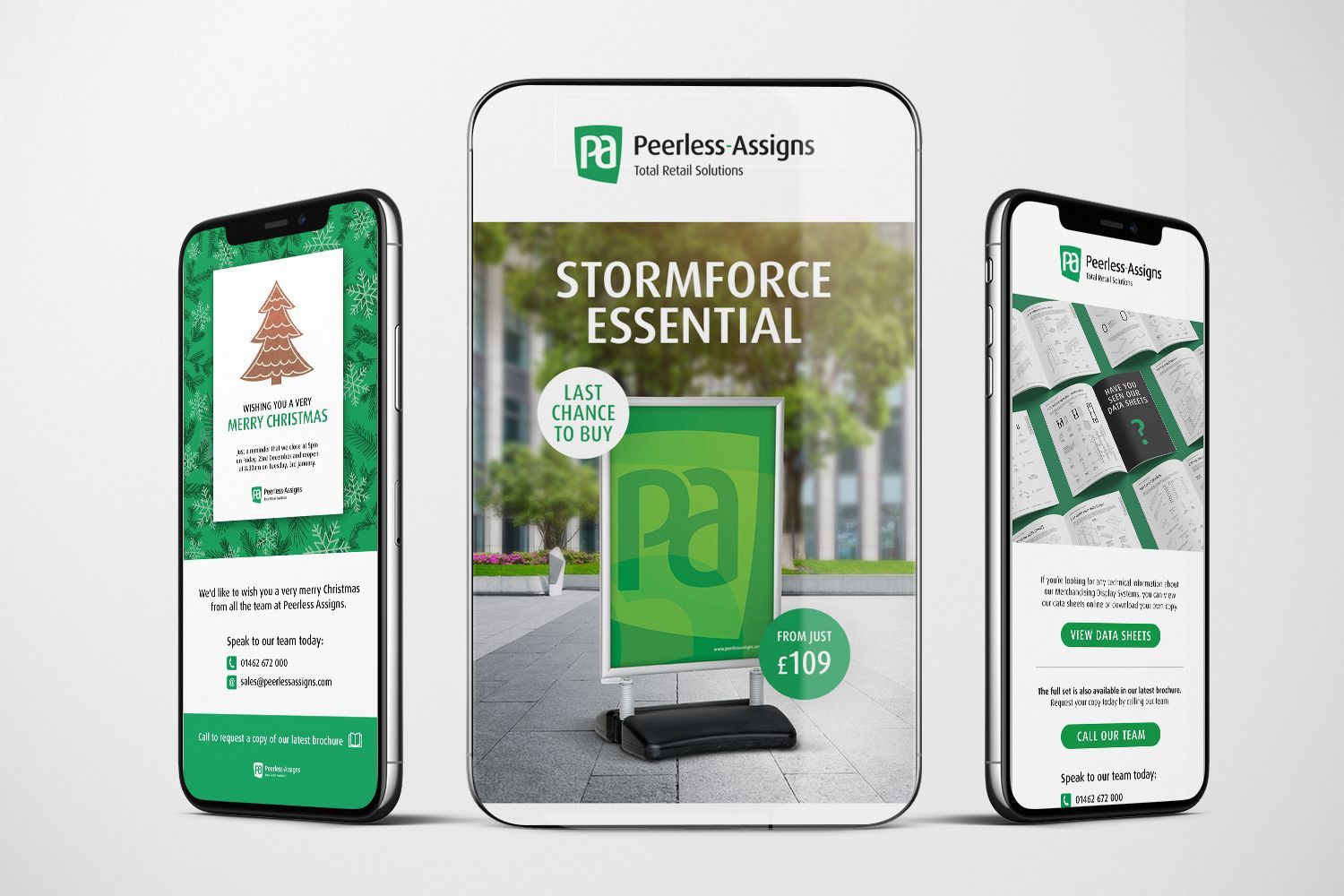 Peerless-Assigns email marketing design