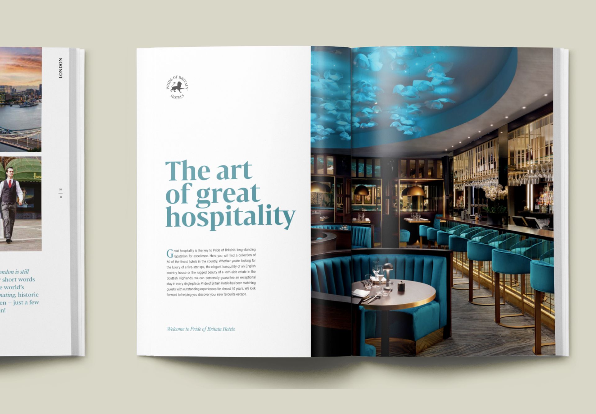 Pride of Britain Hotels brochure design