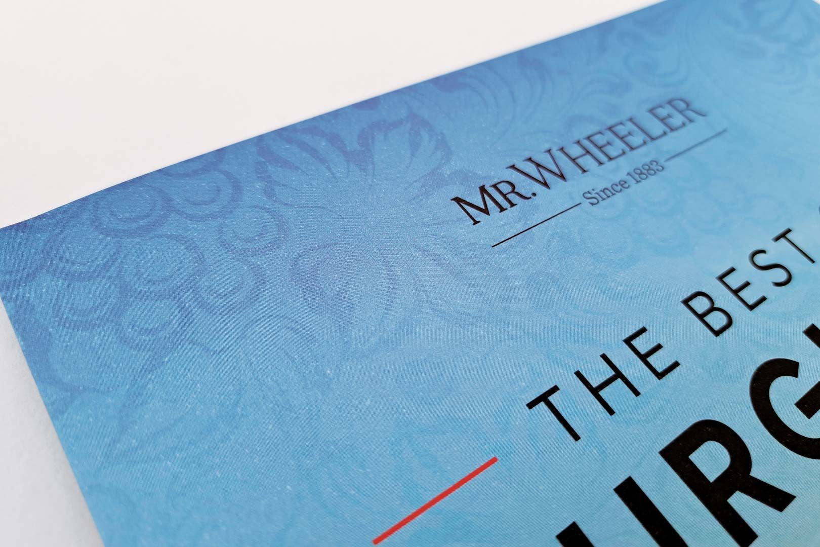 Mr.Wheeler Wine brochure design