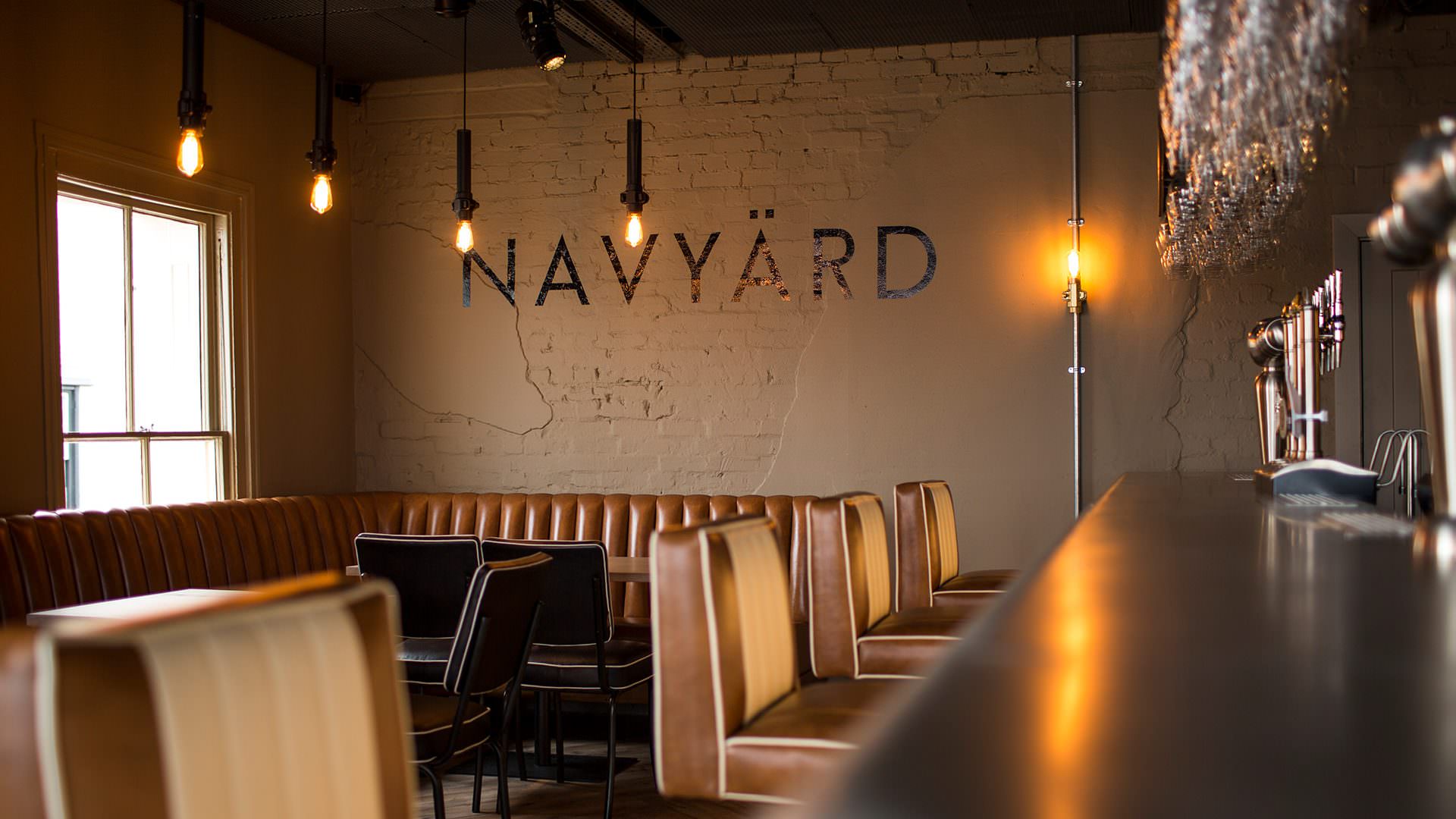 Interior of a bar,