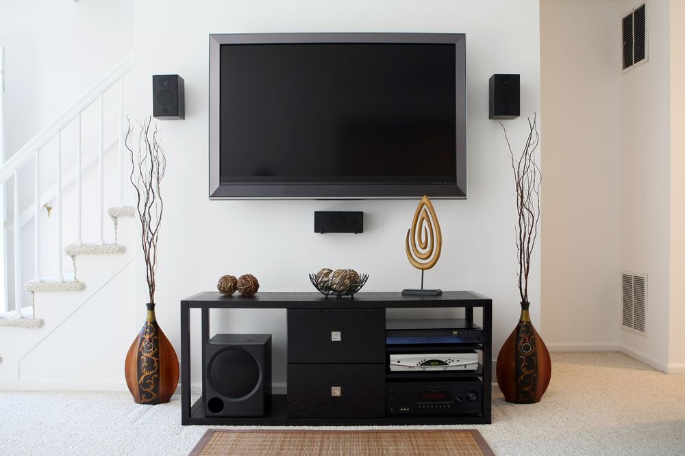 A Living Room with A Flat Screen Tv on The Wall  — A1 Antenna Doctor In Port Macquarie, NSW