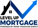 Level Up Mortgage Powered by Home Financing Direct logo in central nebraska