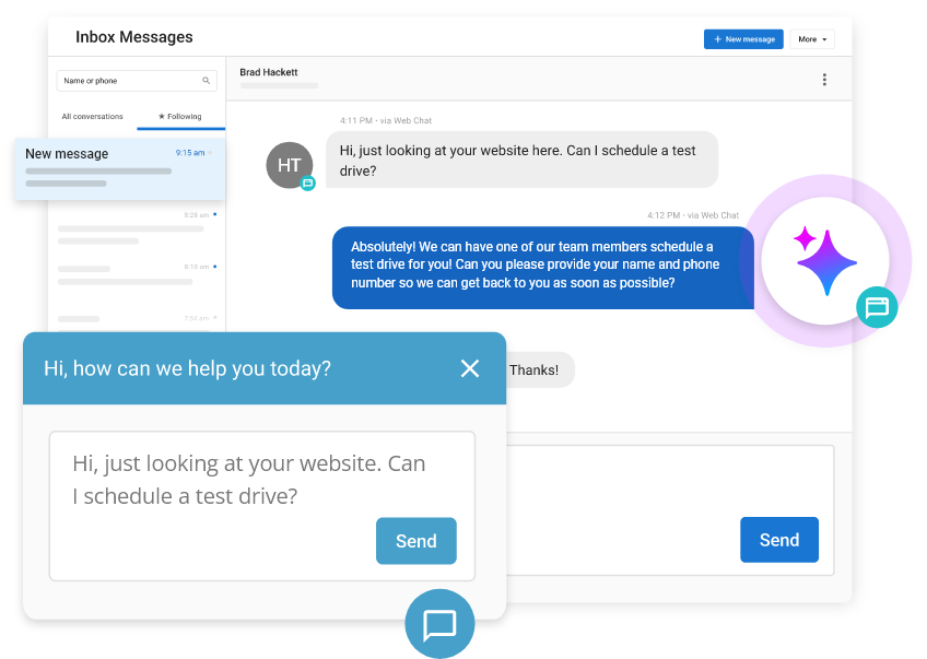 A screenshot of a conversation between a person and a robot.