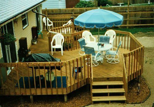 Patio Deck With Tables And Chairs — Mooresville, NC — Bryan Clodfelter Construction Company