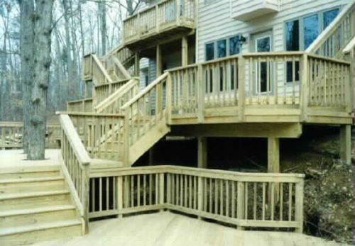 White House With Wooden Deck — Mooresville, NC — Bryan Clodfelter Construction Company