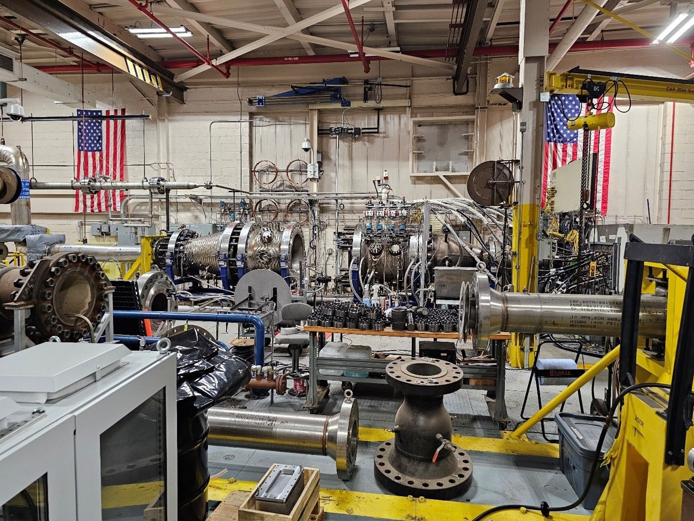 Industrial view of workshop at NASA Glen facility