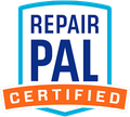 Repair Pal certified logo in blue and orange with shield outline | Apex Transmission and Auto