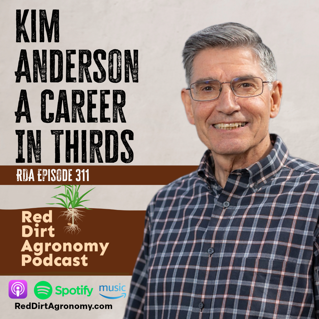 Kim Anderson podcast promo with smiling man portrait, 