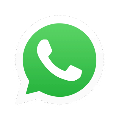 Logotipo de WhatsApp: teléfono blanco dentro de una burbuja de diálogo verde sobre un fondo blanco.
