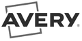 Logotipo de Avery con el nombre en texto en negrita y un cuadrado gris desplazado detrás.