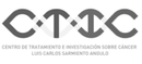 Logo for the Centro de Tratamiento e Investigación sobre Cáncer, with stylized letters and text.