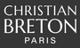 Logotipo de Christian Breton Paris en texto blanco sobre fondo gris oscuro.