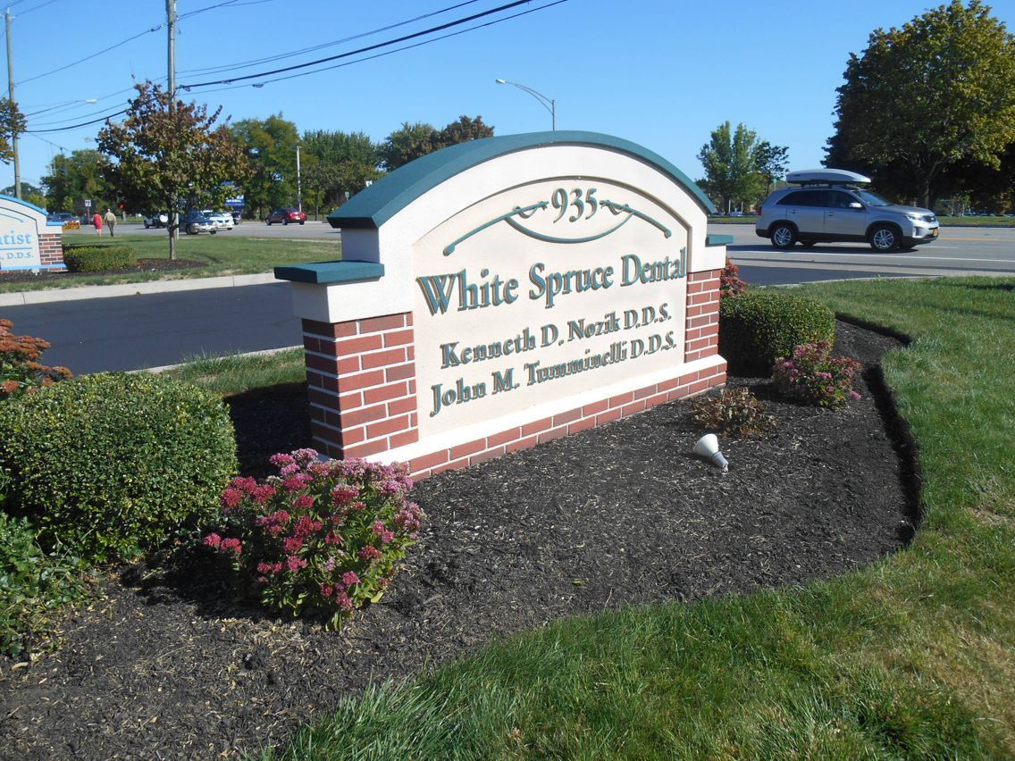 High-quality custom monument sign installed by Carolina Signs & Wonders enhancing business visibility and curb appeal in Garner, NC.