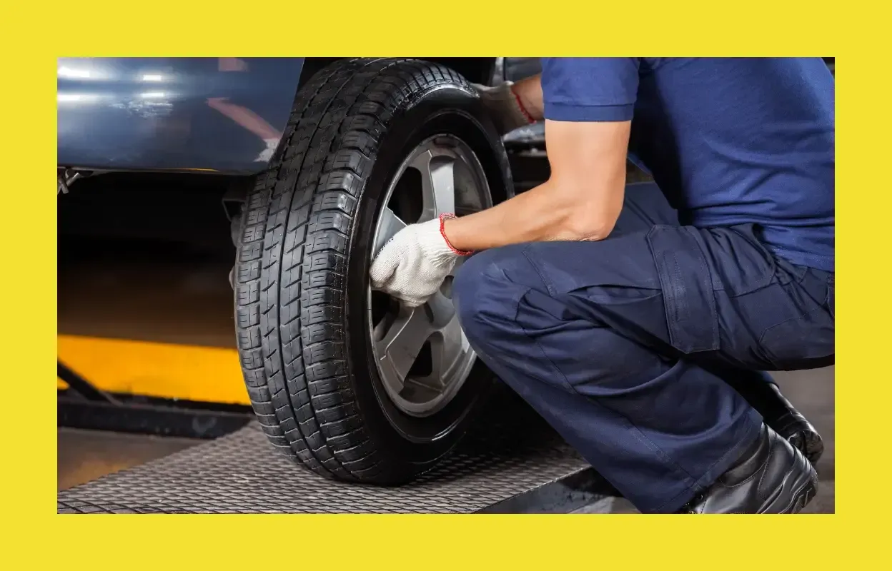 Marcos Auto Service working on tire rotation service in Longwood, FL