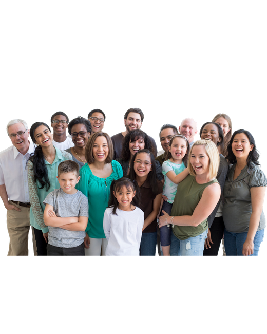Group of diverse people smiling, possibly a community or family gathering. | Marcos Auto Service