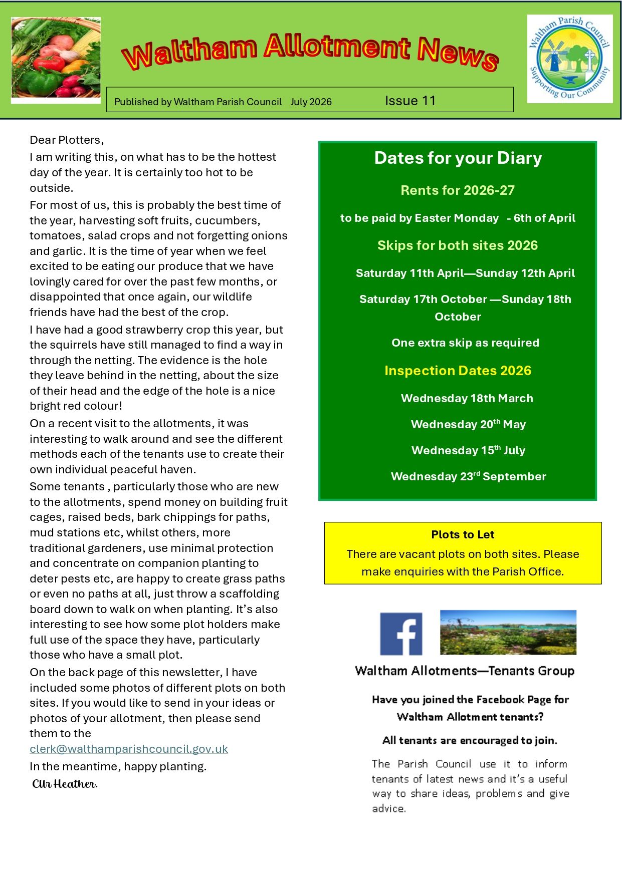 Read Allotment News, Edition 11
