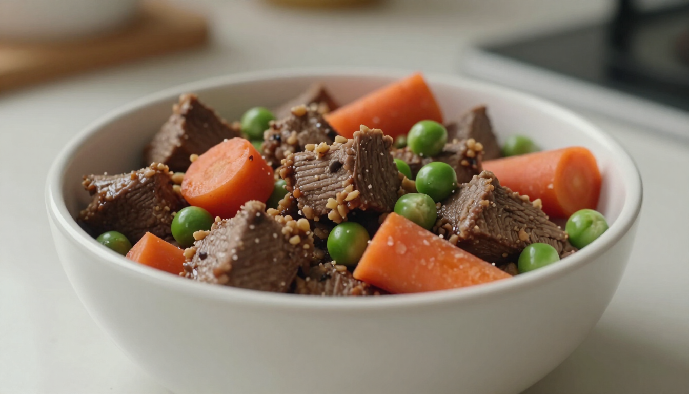 Fresh dog food preparation