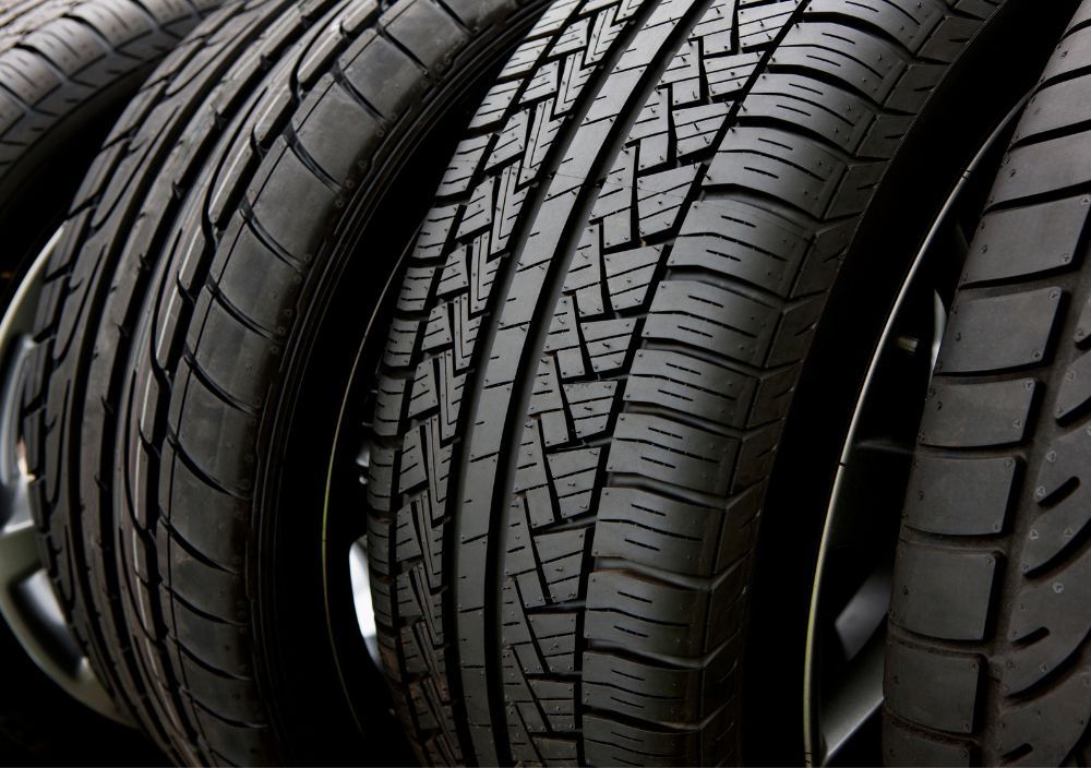 Mobile Tyre Fitting Reading with a selection of tyres on rack