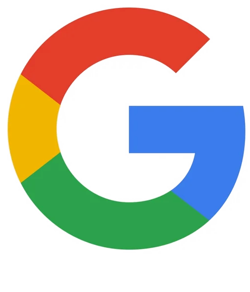 Het Google-logo in rood, geel, groen en blauw op een witte achtergrond.