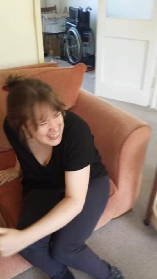 Candid photo of Helen taken by her mother in 2018