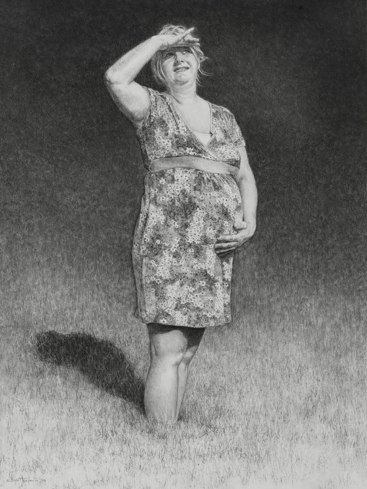 Bart Heijlen - charcoal dsrawing.