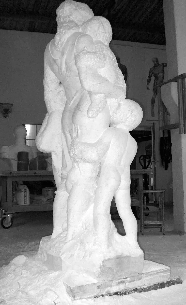 Bart Heijlen - maternity - Marble sculpture