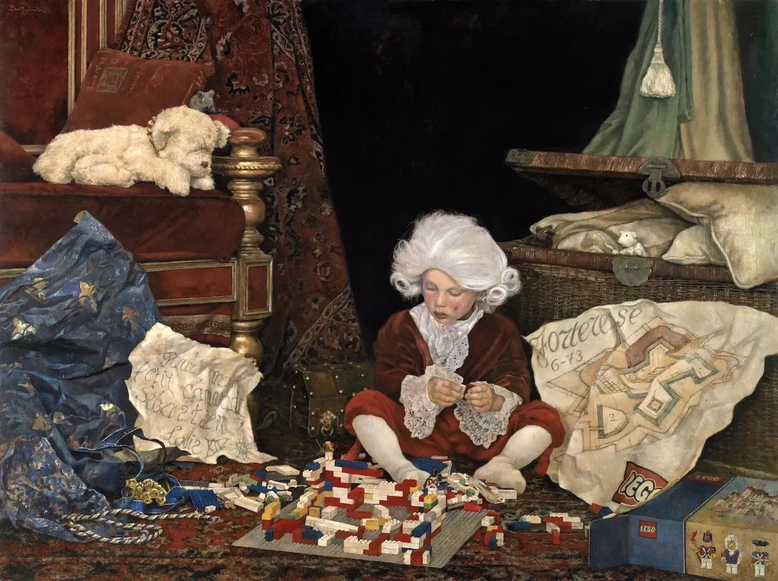 Bart Heijlen - Vauban, the early years - Oil painting.