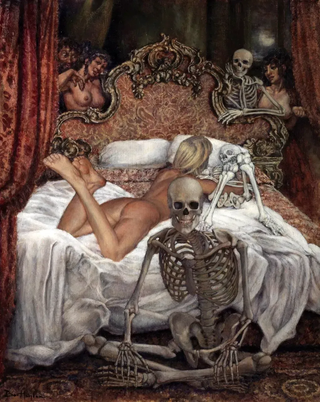 Bart Heijlen - Eros and Thanatos - Oil painting.