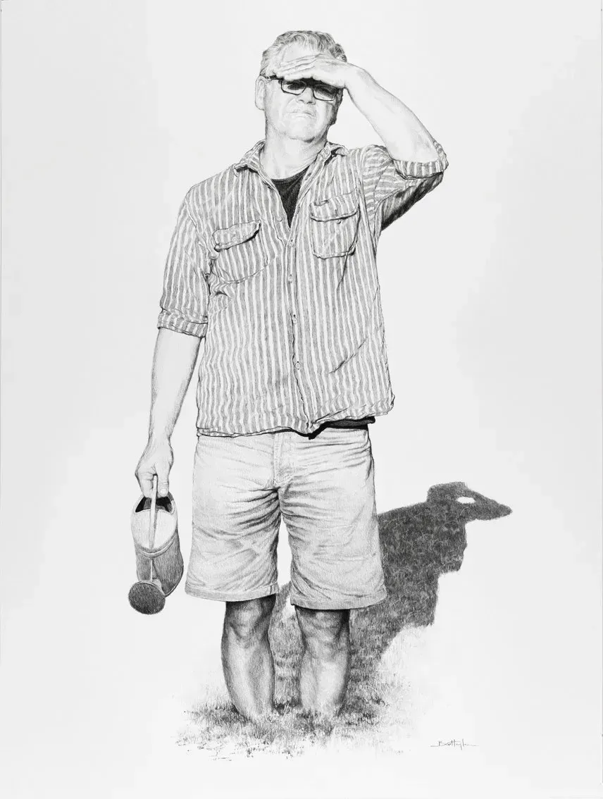 Bart Heijlen - charcoal drawing.
