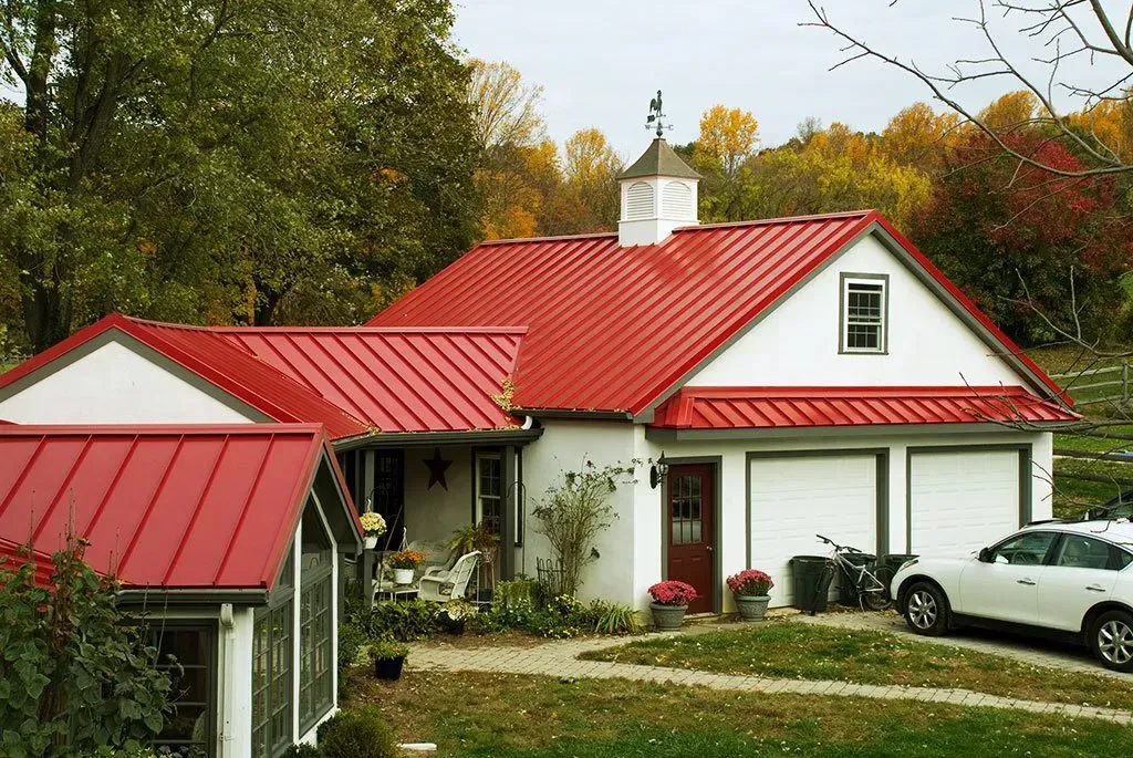A roof with a chimney and a piece of wood on it - Holland, PA - Esh Home Improvement LLC