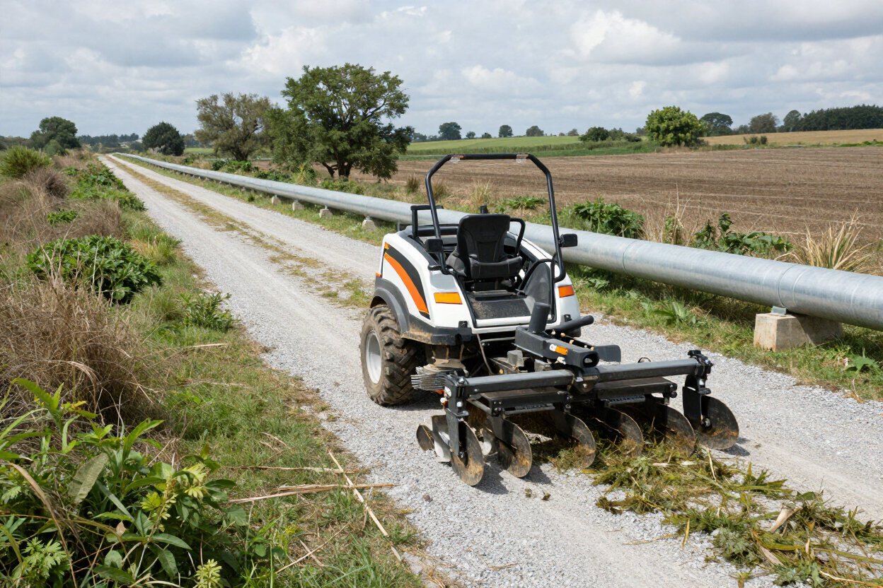 Pipeline corridor mowing