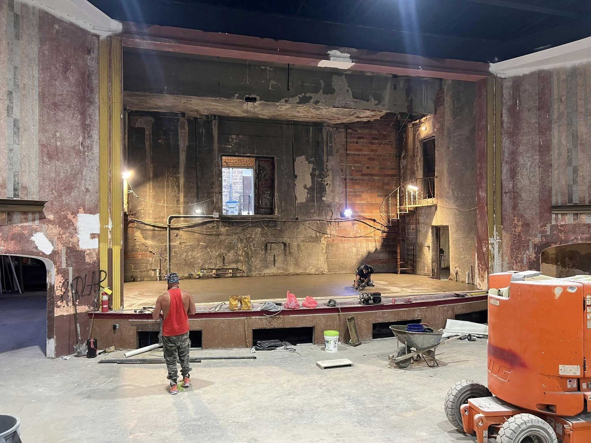 Penn theater concrete job — Butler, PA — Ryan Vargo Concrete
